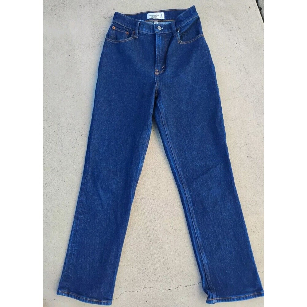 Abercrombie Fitch Jeans Womens 25 / 0s 90s Straight Ultra High Rise A+ Condition